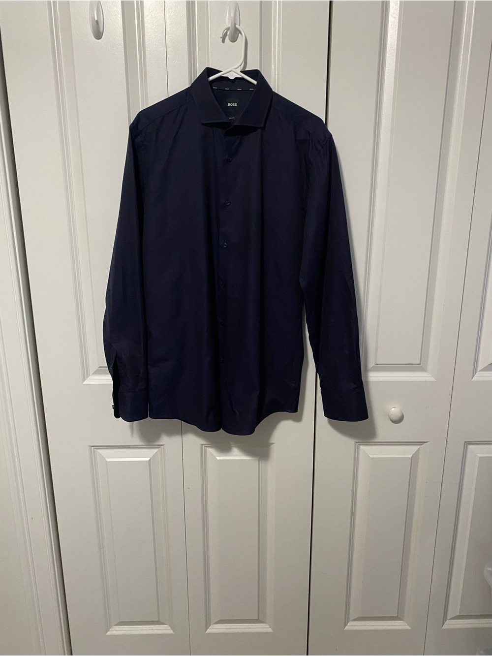 NWOT BOSS Men's Dark Navy Dress Shirt